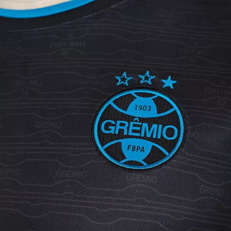 Camisa Grêmio III Preta Masc. Classic Umbro 23/24 S/Nº